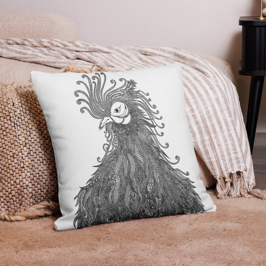 Luxurious Rooster Pillow: Where Comfort Meets Art